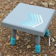 DIY Painted Stool